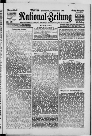 Nationalzeitung vom 06.11.1909
