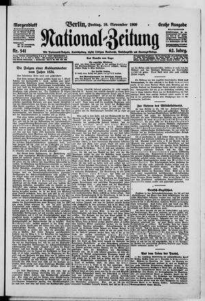 Nationalzeitung vom 19.11.1909