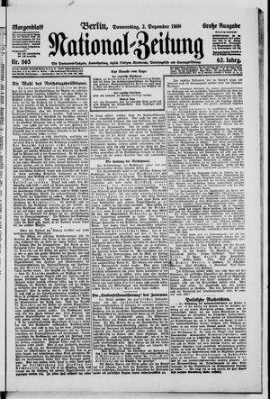 Nationalzeitung vom 02.12.1909