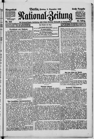 Nationalzeitung vom 03.12.1909