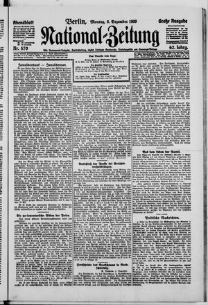 Nationalzeitung vom 06.12.1909