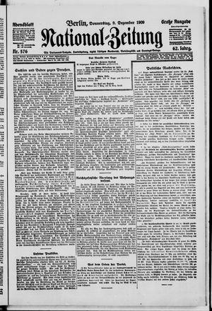 Nationalzeitung vom 09.12.1909