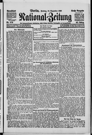 Nationalzeitung vom 10.12.1909