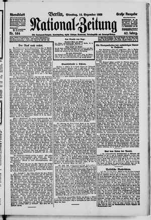 Nationalzeitung vom 14.12.1909