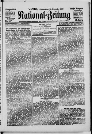 Nationalzeitung vom 16.12.1909