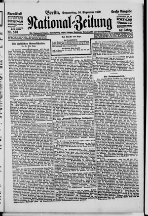 Nationalzeitung vom 16.12.1909
