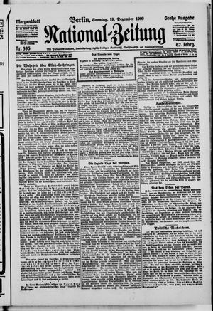 Nationalzeitung vom 19.12.1909