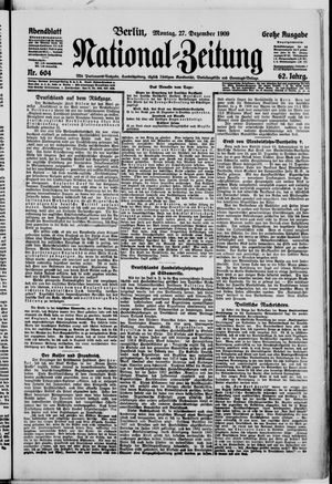 Nationalzeitung vom 27.12.1909