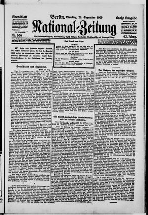 Nationalzeitung vom 28.12.1909