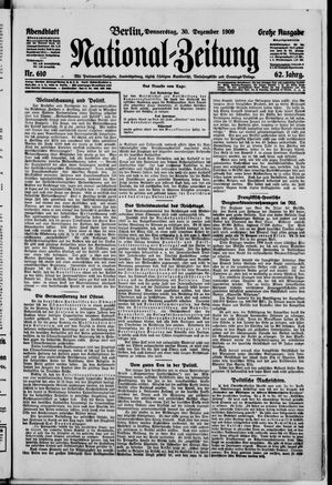 Nationalzeitung vom 30.12.1909