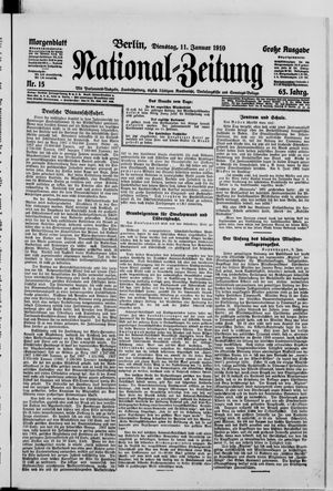 National-Zeitung vom 11.01.1910
