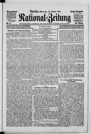 National-Zeitung vom 12.01.1910