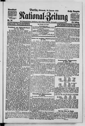 National-Zeitung vom 19.01.1910