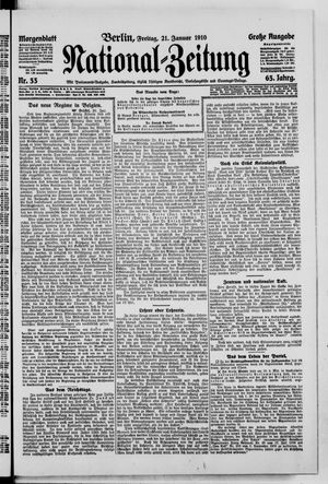 Nationalzeitung on Jan 21, 1910