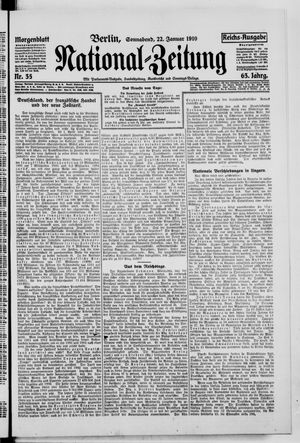 Nationalzeitung on Jan 22, 1910