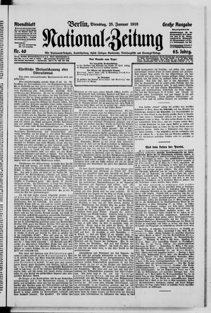 National-Zeitung vom 25.01.1910
