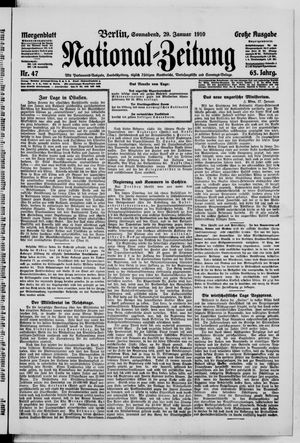 Nationalzeitung vom 29.01.1910