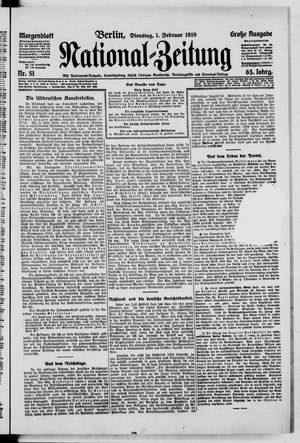 National-Zeitung vom 01.02.1910