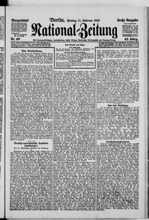 Nationalzeitung vom 11.02.1910