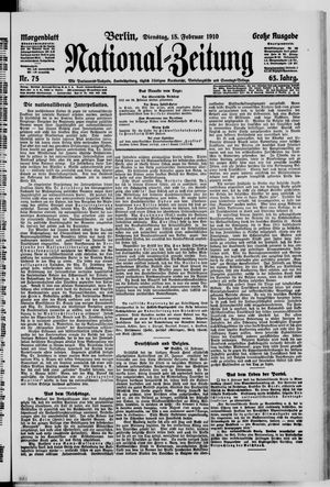 National-Zeitung vom 15.02.1910