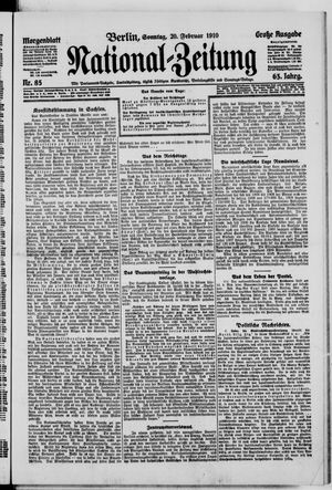 Nationalzeitung vom 20.02.1910