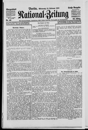 National-Zeitung vom 23.02.1910