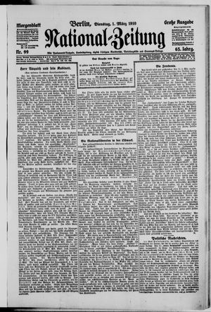 Nationalzeitung vom 01.03.1910