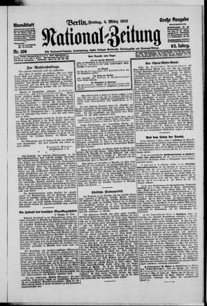 Nationalzeitung on Mar 4, 1910