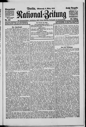 National-Zeitung vom 09.03.1910