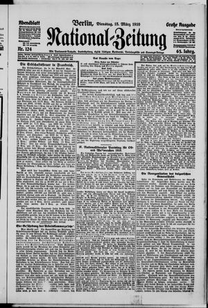 Nationalzeitung on Mar 15, 1910