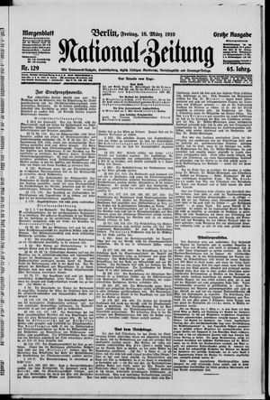 Nationalzeitung on Mar 18, 1910