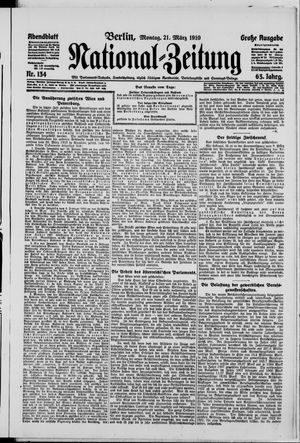 National-Zeitung vom 21.03.1910