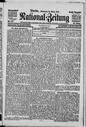 Nationalzeitung on Mar 23, 1910