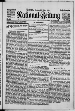 Nationalzeitung vom 25.03.1910