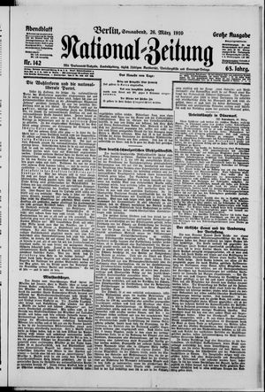 Nationalzeitung on Mar 26, 1910