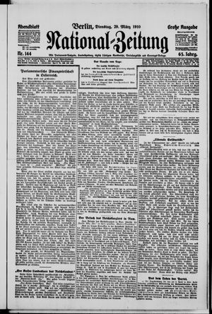 National-Zeitung vom 29.03.1910