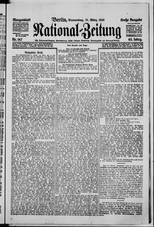 Nationalzeitung vom 31.03.1910