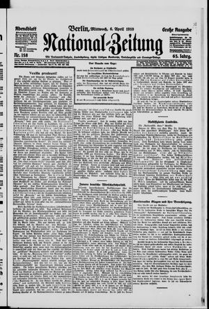 Nationalzeitung vom 06.04.1910