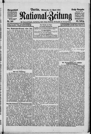 National-Zeitung on Apr 13, 1910