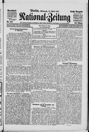 National-Zeitung on Apr 13, 1910