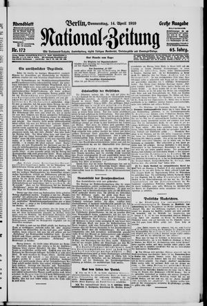 Nationalzeitung on Apr 14, 1910