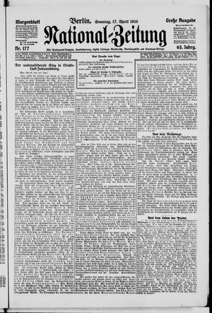 Nationalzeitung on Apr 17, 1910