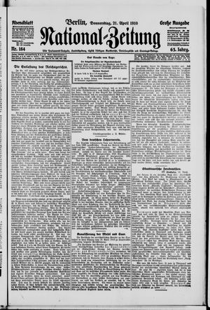 National-Zeitung vom 21.04.1910