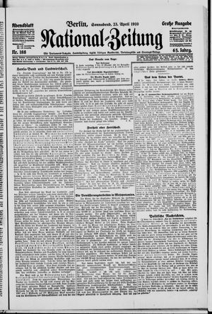National-Zeitung vom 23.04.1910