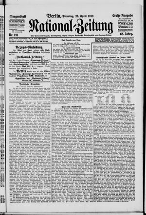 Nationalzeitung vom 26.04.1910