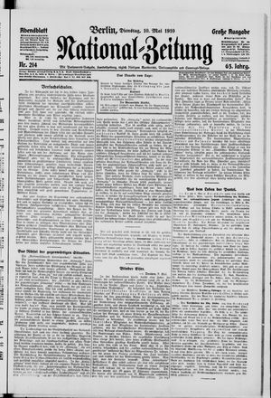 Nationalzeitung vom 09.05.1910