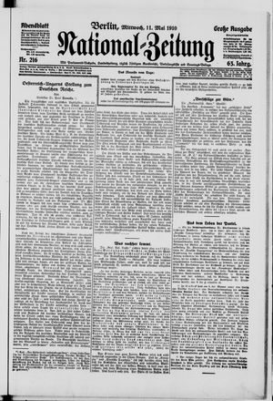 Nationalzeitung vom 10.05.1910