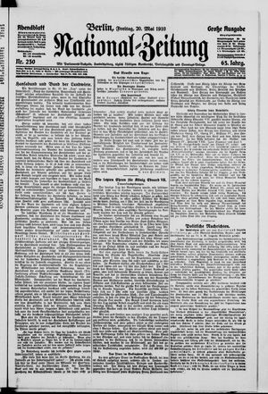 Nationalzeitung vom 20.05.1910