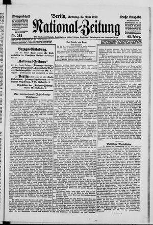 Nationalzeitung vom 22.05.1910