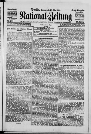 Nationalzeitung vom 28.05.1910